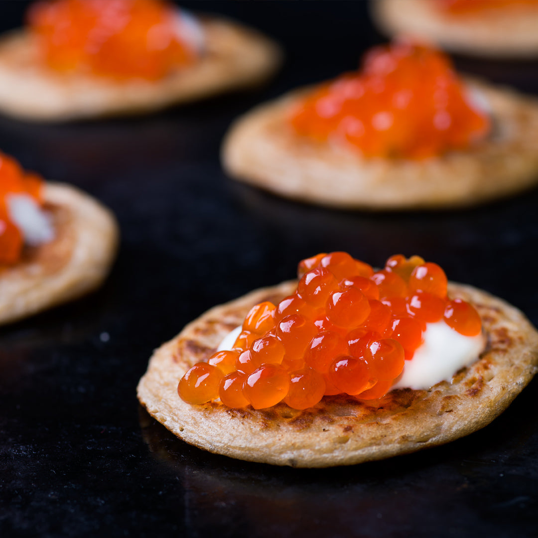 Pancake with caviar
