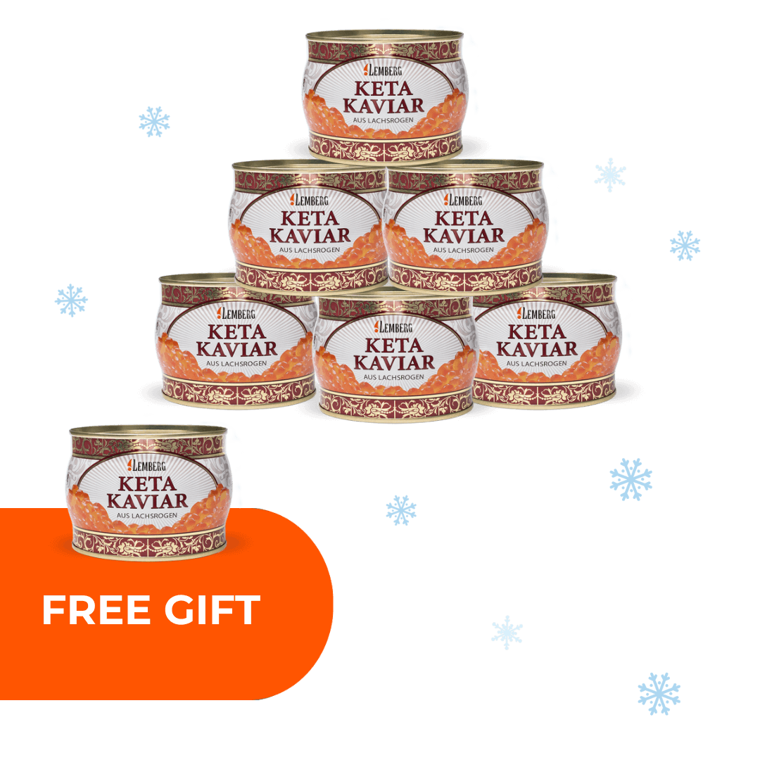 Œufs de saumon keta, 400g, 6+1