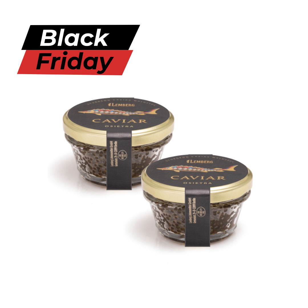 Caviar d’esturgeon Osciètre, 2x100g