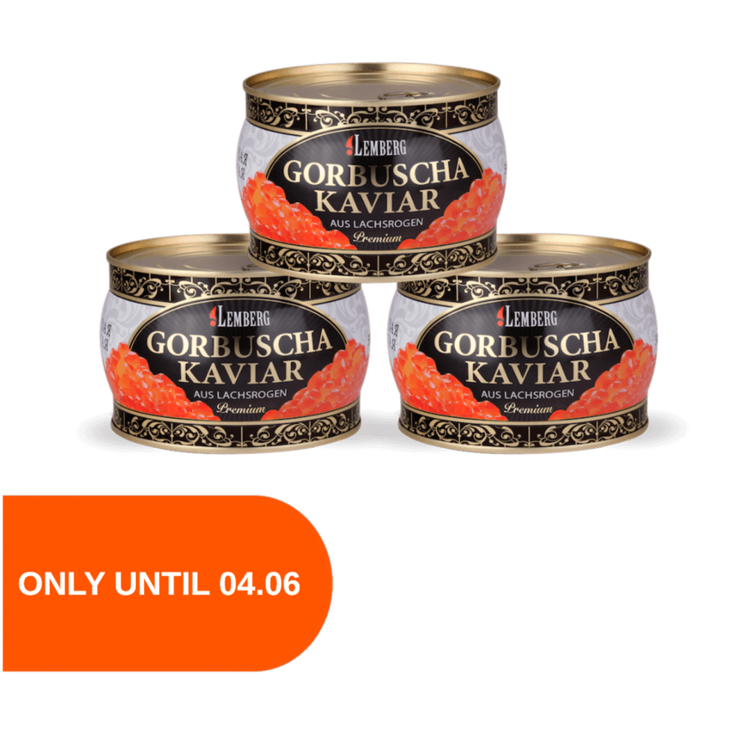 Œufs de saumon rose PREMIUM, 3x 400g