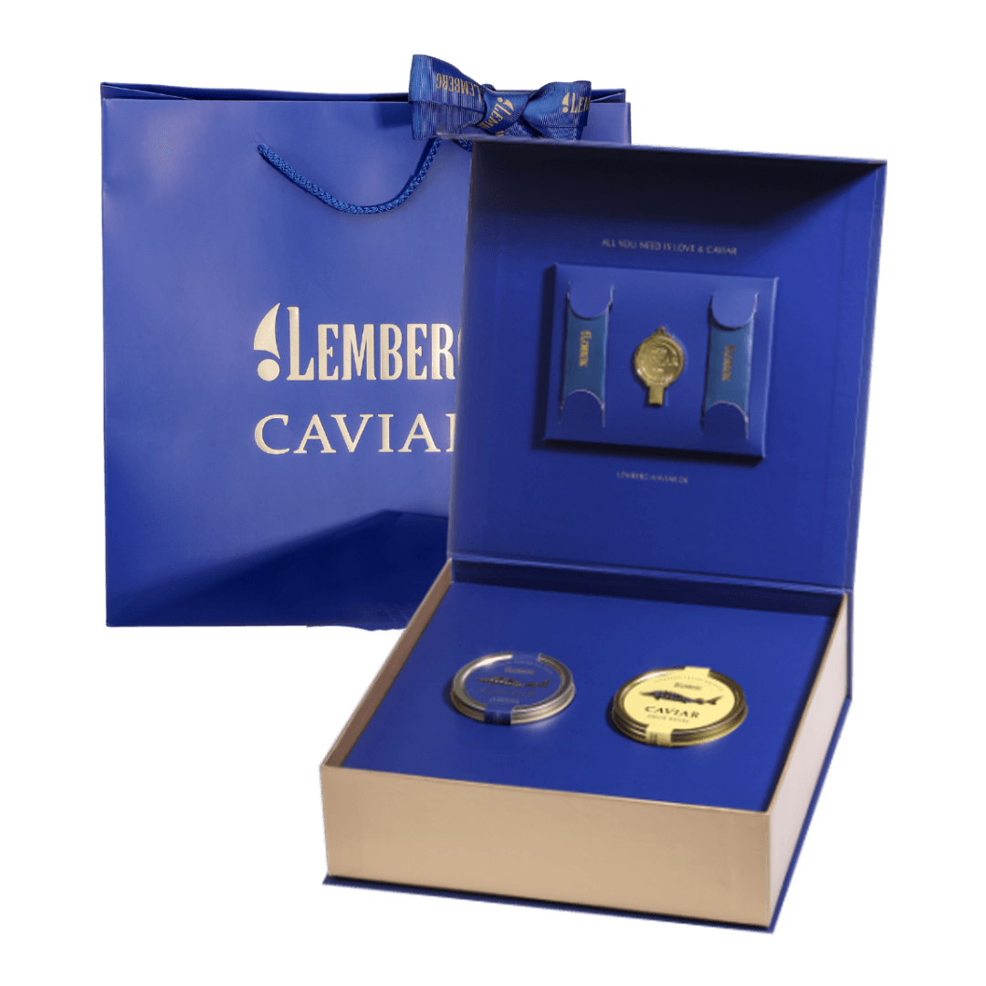 Coffret cadeau de caviar d’esturgeon, 2 x 50g