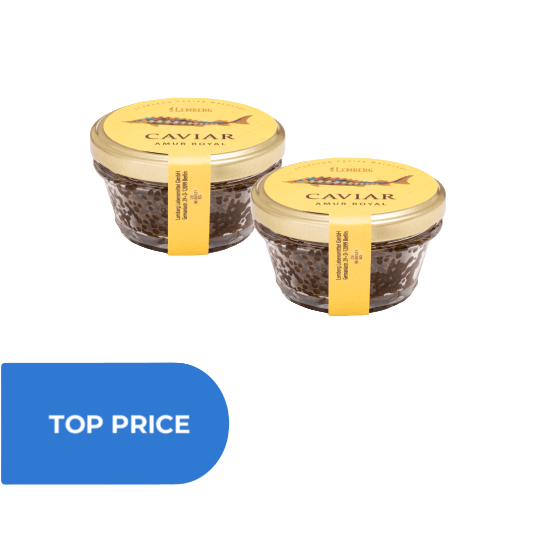 Сaviar d'esturgeon Amur Royal, 2 x 100g