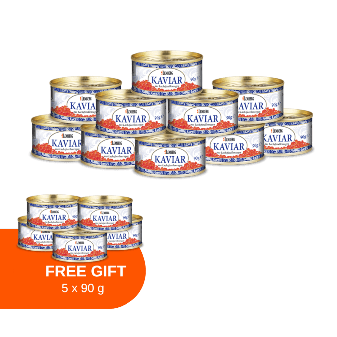 Œufs de Truite Saumonée, 10+5 x 90g