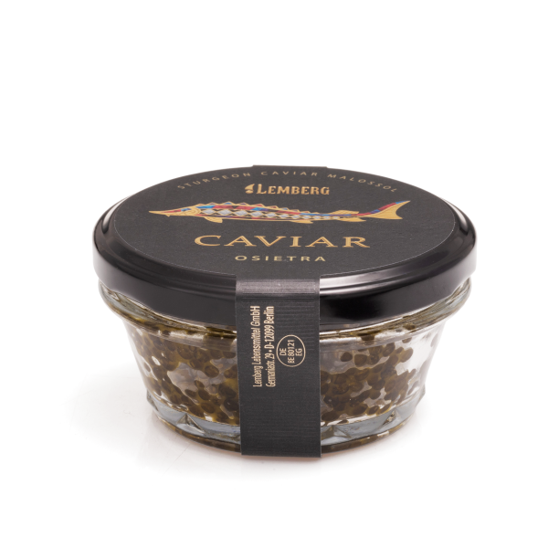 Caviar d'esturgeon OSIETRA, sans conservateurs, pasteurisé, 100 g