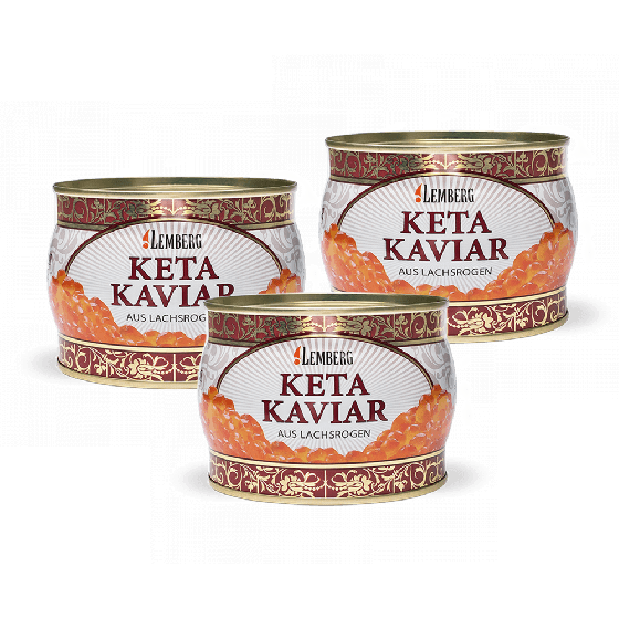 Œufs de saumon keta, 3 x 400 g