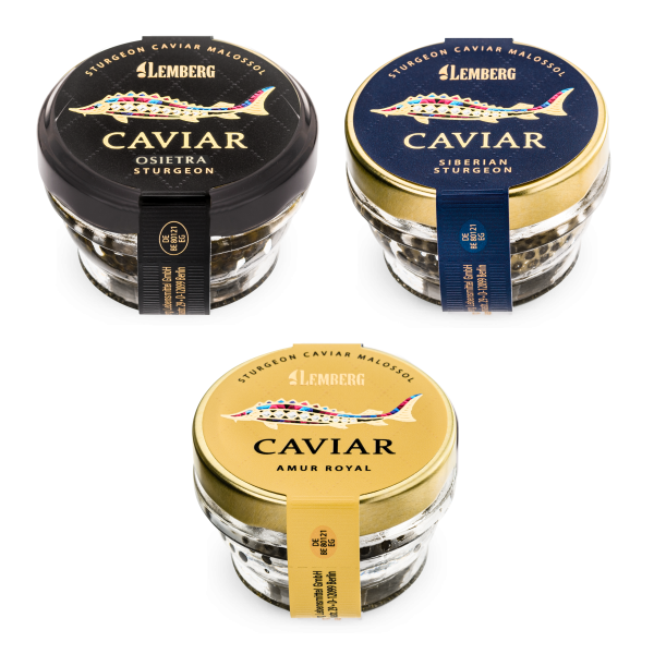 3 délices au caviar, 3 x 30 g