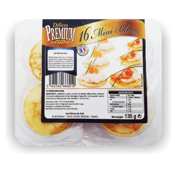 Mini blinis, 135 g