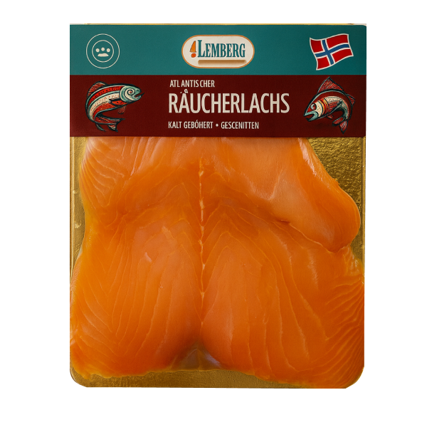 Saumon norvégien, fumé à froid, en tranches, 100g